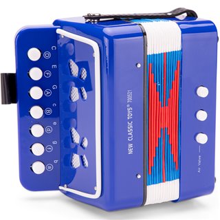 Accordion with music book - blue